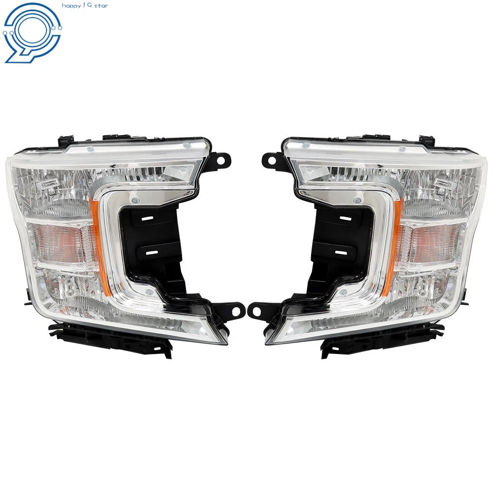 Pair Chrome Headlight Assembly for Ford F-150 (2018-2020)