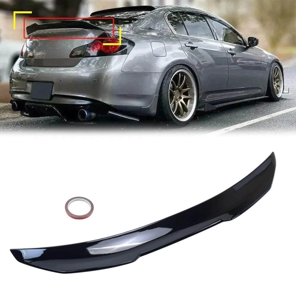 Gloss Black Highkick Duckbill Trunk Spoiler for Infiniti G37 Sedan (2009–2015)