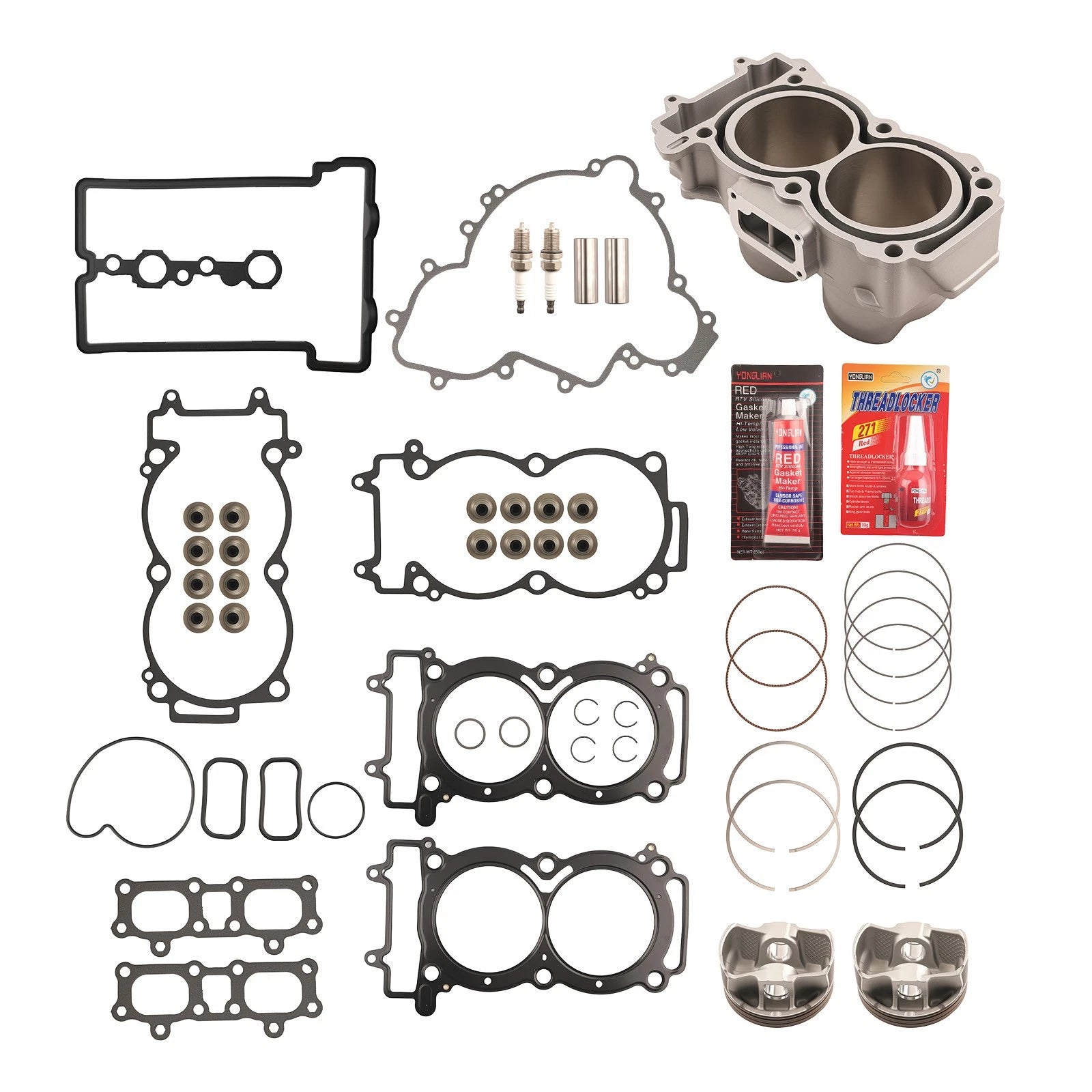 Cylinder Gasket Piston Overhaul Kit for Polaris General 1000 EPS (2017–2024) 93mm