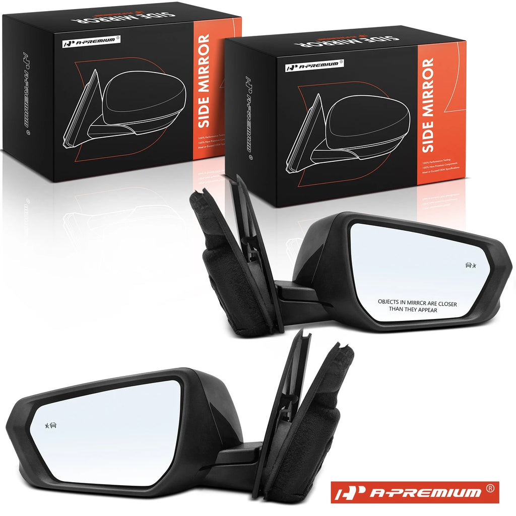 Pair Power Manual Fold Blind Spot Mirrors for Chevy Equinox GMC (2018–2023)
