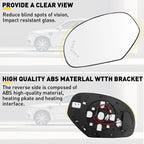 Heated Mirror Glass w/ Turn Signal Left & Right Pair Set for Chevy GMC Cadillac