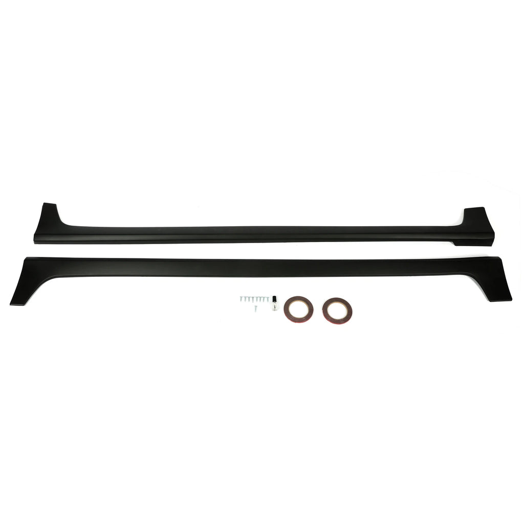 Pair Matte Black Side Skirts for Toyota Corolla 4-Dr Sedan (2014–2019)