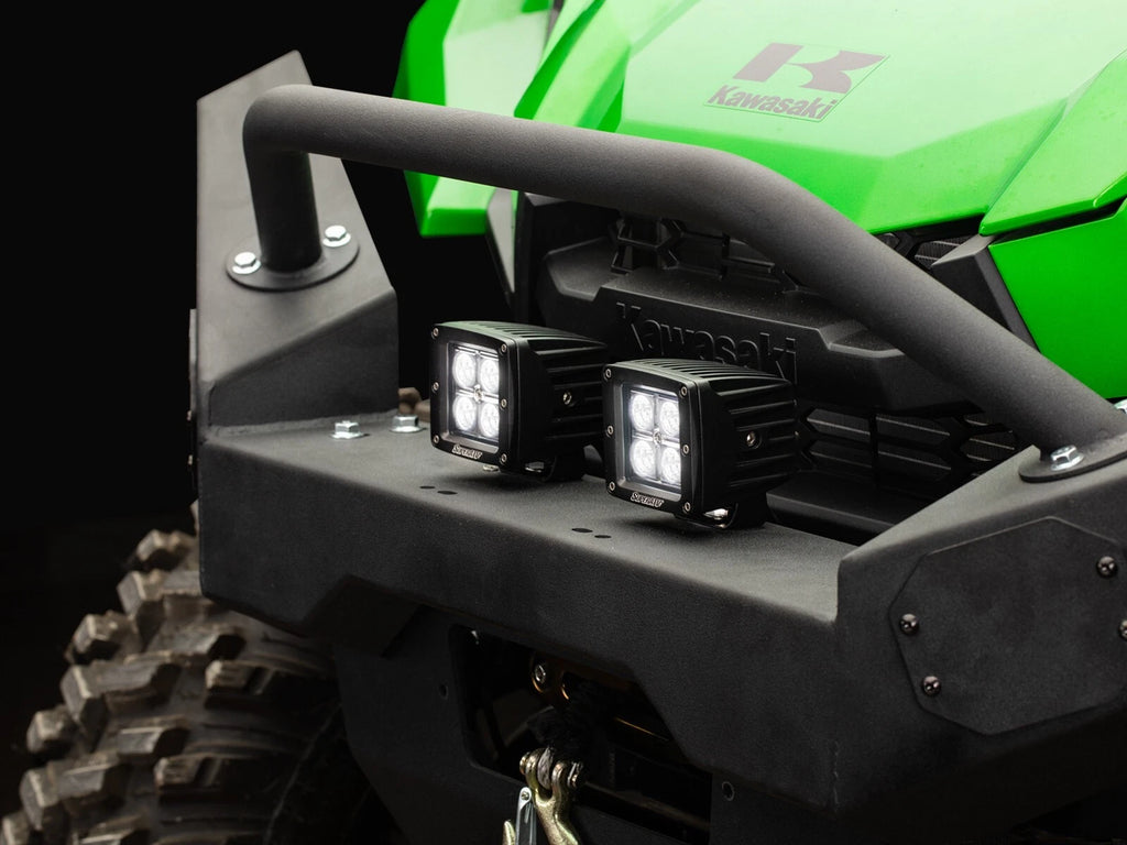 3" LED Cube Lights for SuperATV (Flood Pattern, 1.75 Cage Mount Brackets)