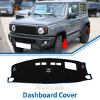 Dashboard Cover Mat for Chevrolet Suburban, GMC (2021–2023) Black Blue