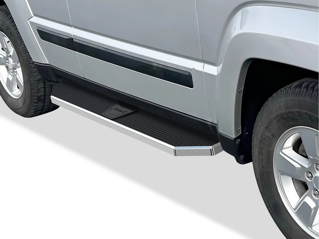 6" Polished Side Step Bars for Jeep Liberty (2008–2013)