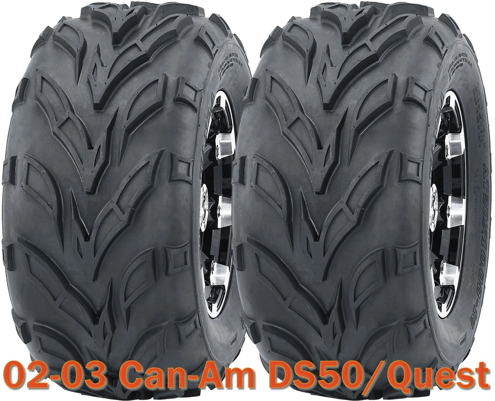 Set of 2 WANDA 16x8-7 ATV Tires for Can-Am DS50/Quest (2002–2003)