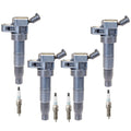 Set of 4 Ignition Coils & Iridium Spark Plugs for Optima Sonata (2011–2016)