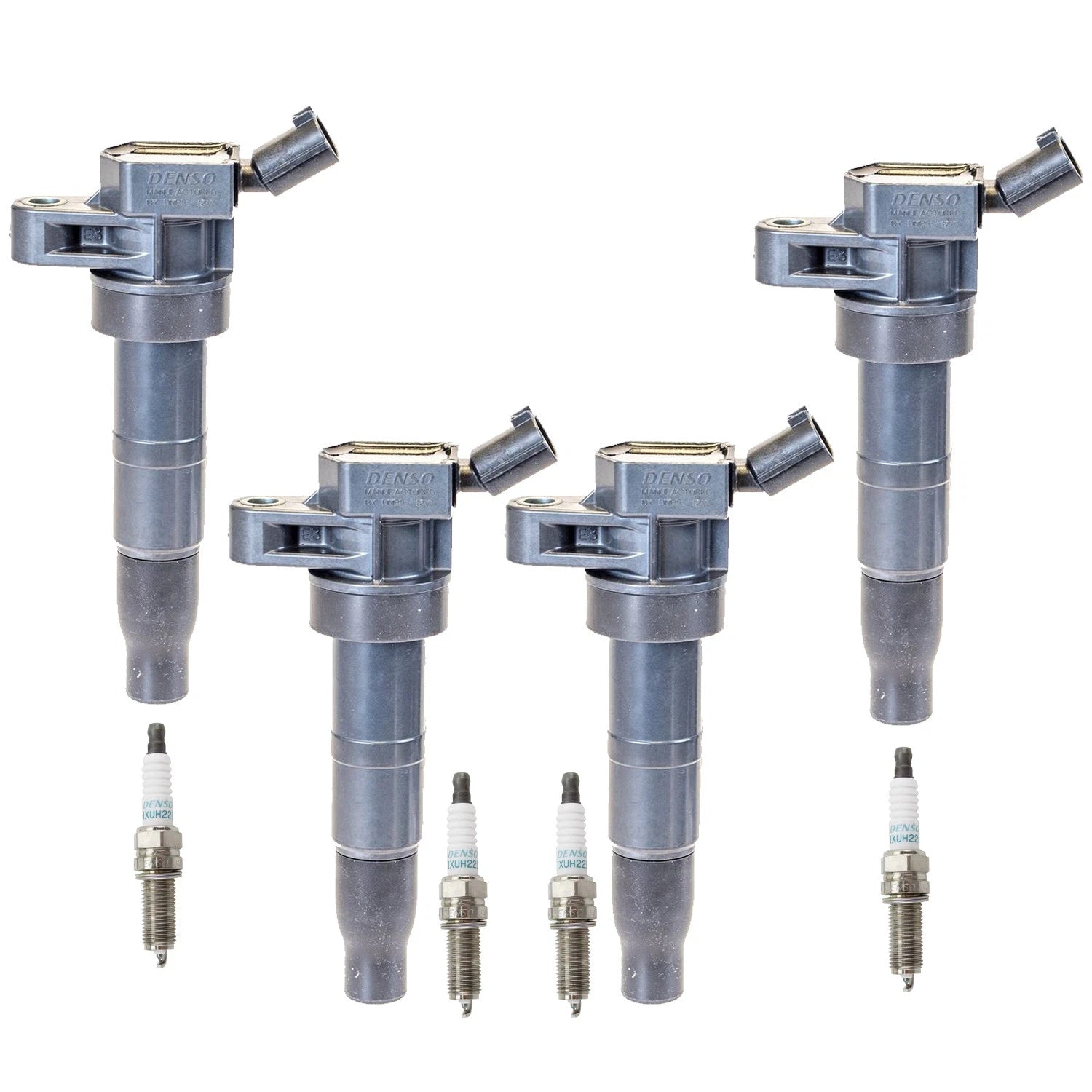 Set of 4 Ignition Coils & Iridium Spark Plugs for Optima Sonata (2011–2016)