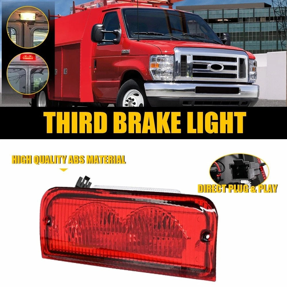 Rear Roof Mounted Third Brake Light Assembly for Ford E-150 E-250 E-350 (1992–2014)