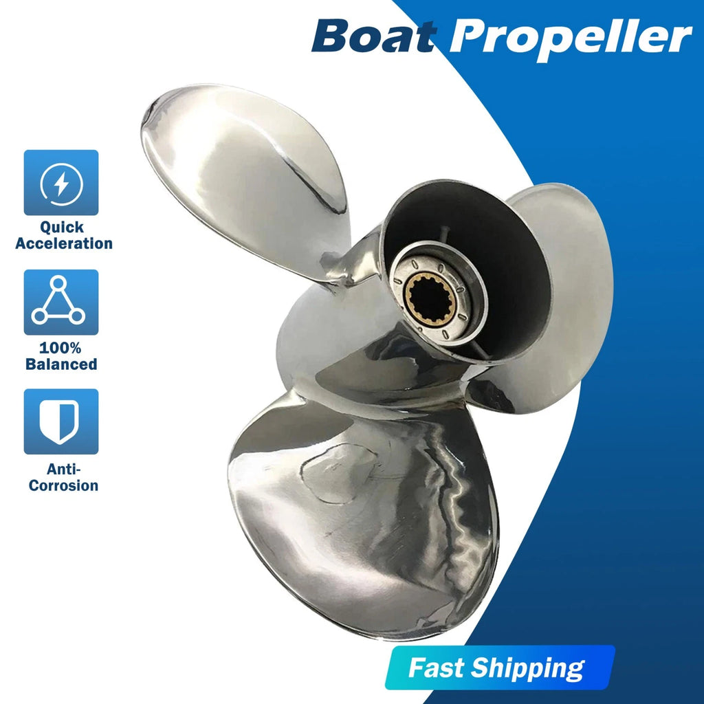 11.5X13 Stainless Boat Propeller for Suzuki DF 40-60hp, DT 35-60hp (13 Tooth)