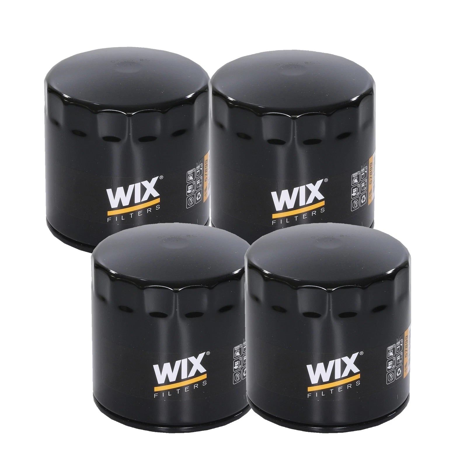 Set of 4 Wix Engine Motor Oil Filters for Chrysler Dodge Jeep Ram