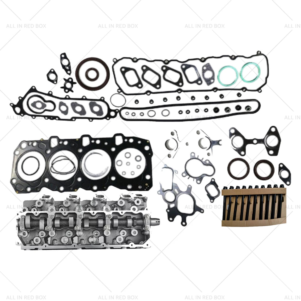 Cylinder Head & Bolts Set & Gasket Kit for Toyota Prado 1KZ-TE (1996–2002)