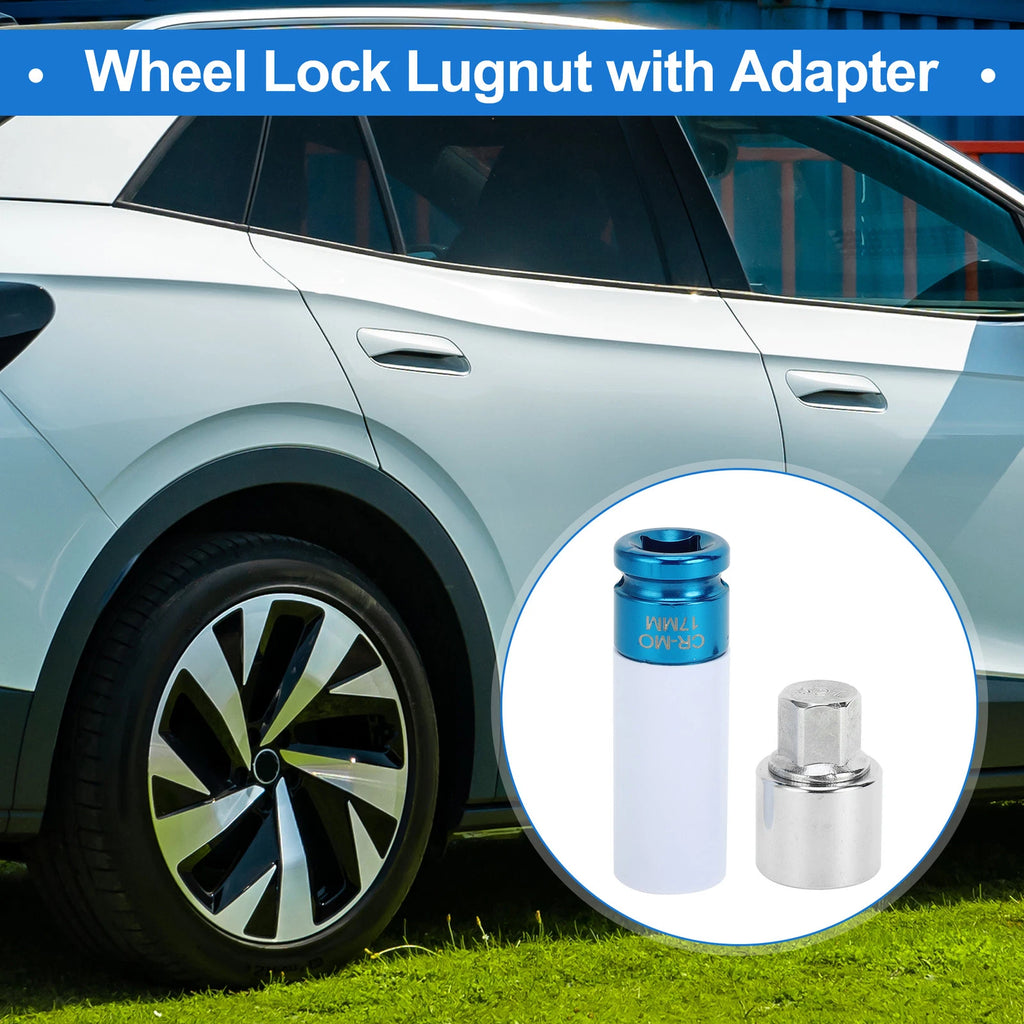 Set of 4 Wheel Lock Lug Nuts for VW (with Antitheft Removal Key 527)