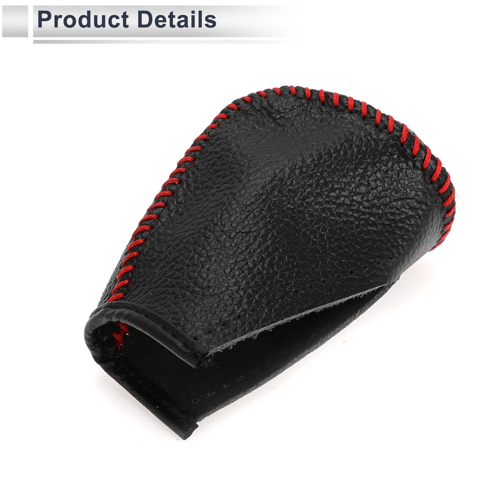 Gear Shift Knob Cover for Toyota Corolla (2009–2013) Pebbled Black Red