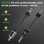 Pair of CV Axles for Can-Am Defender HD5 HD8 HD9 HD10 (2016–2023)