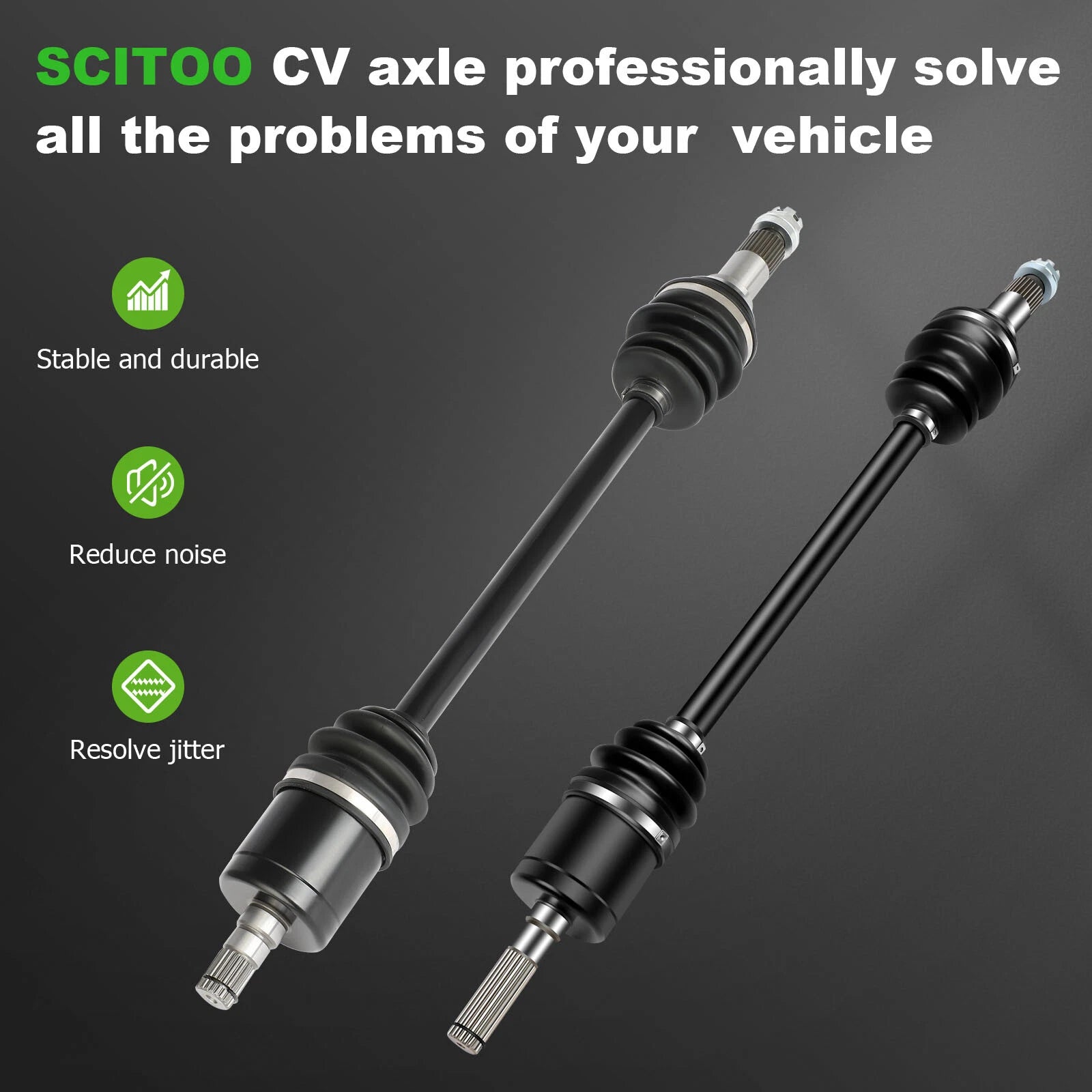 Pair of CV Axles for Can-Am Defender HD5 HD8 HD9 HD10 (2016–2023)