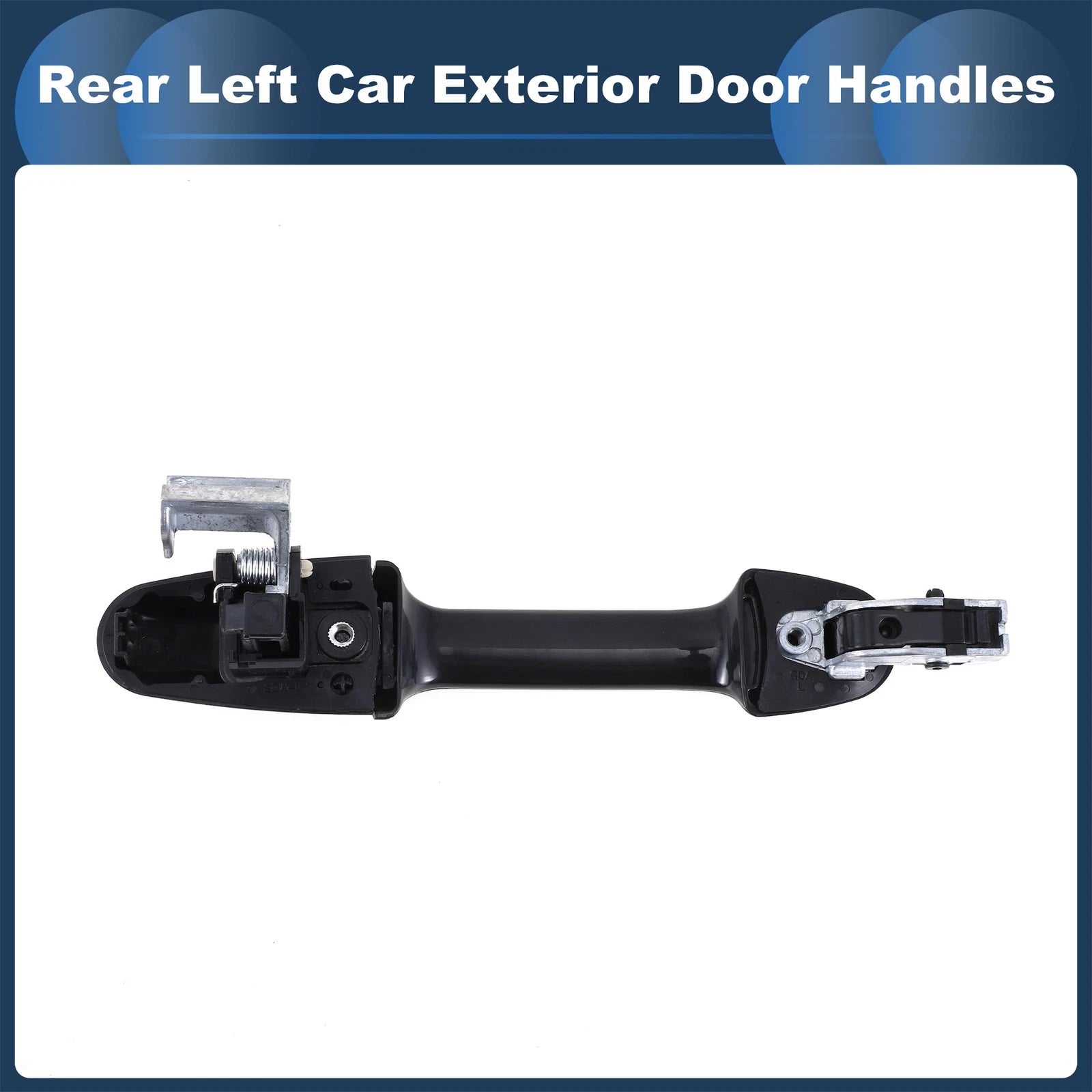 Rear Left Door Handle No. 72680SDET01 for Honda Accord  Silver Tone