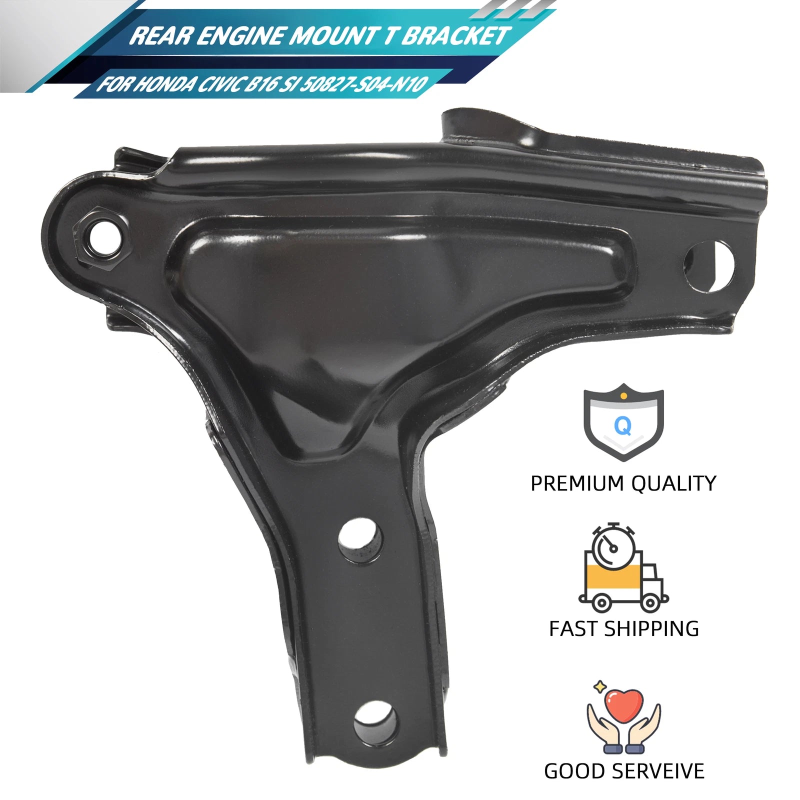 Rear Engine Mount Swap T Bracket EM1 EK for Honda Civic B16 SI (1999–2000)