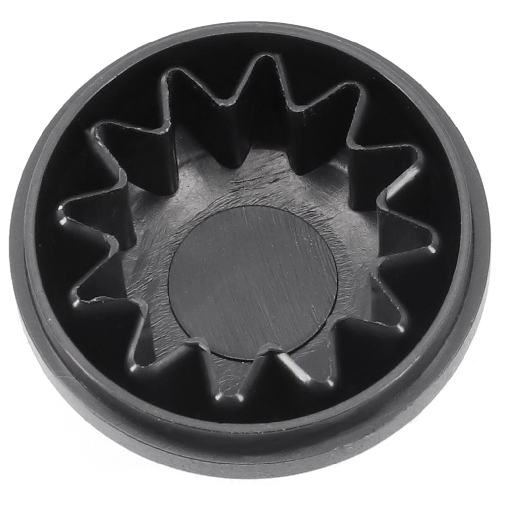 Black Windshield Wiper Nut Cover for Jeep Wrangler (2018)