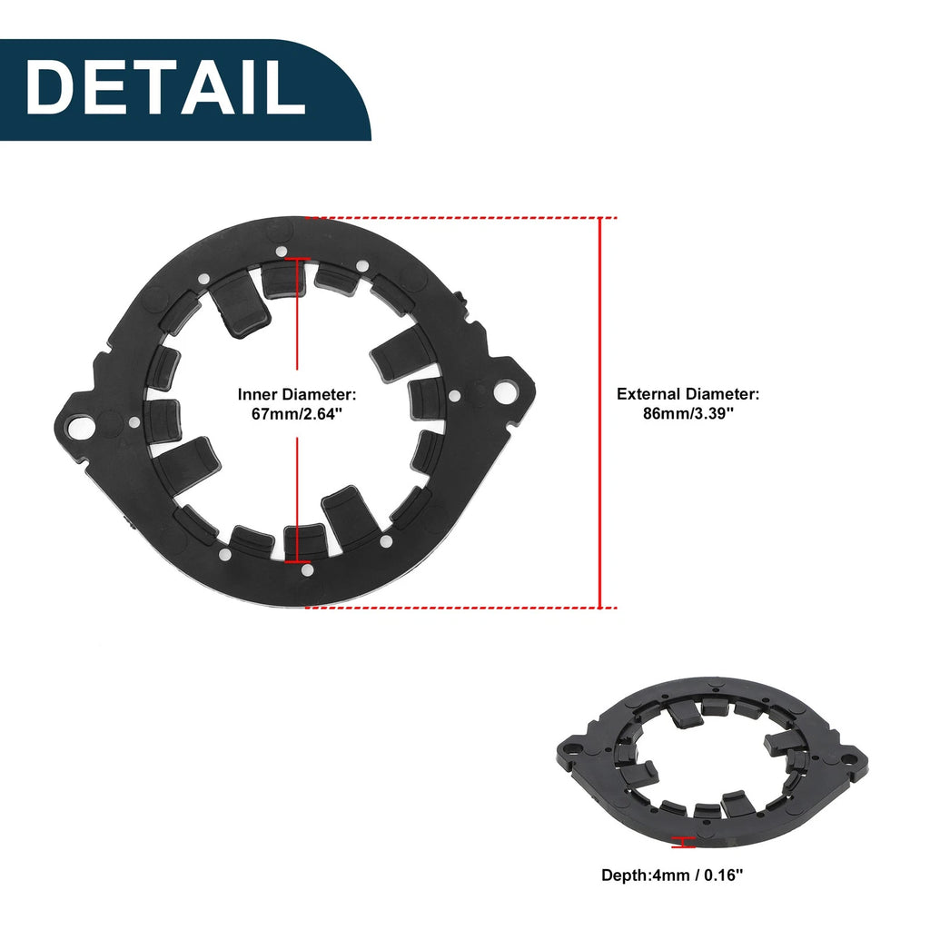 2X Speaker Spacer Ring Adapter for Honda (ABS)
