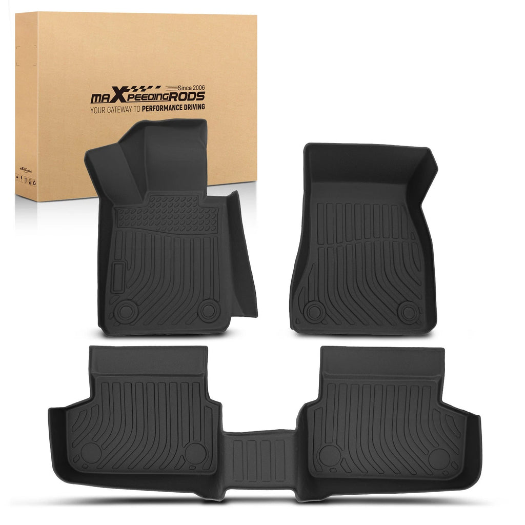 Black All-Weather Floor Mats for BMW 5-Series G30 (2017–2023) TPE Liners