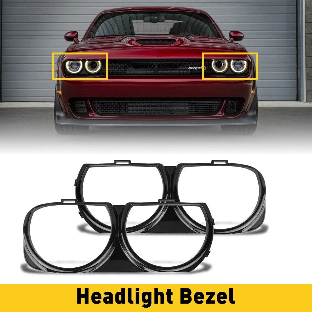 Grille Headlight Bezel Trim for Dodge Challenger (2015–2021)