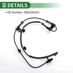 ABS Wheel Speed Sensor No. 598103X310 for Hyundai Elantra (2011–2013)