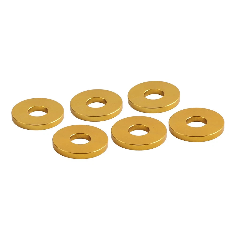 6X Gold Saddlebag Crash Bar Decorative Spacer Ring for Harley Softail (2018–2023)