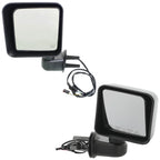 Set of 2 Heated Mirrors for Jeep Wrangler JK