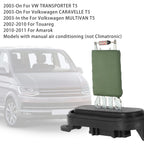 Fan Motor Heater Blower Resistor for Volkswagen Transporter (2003–2011)