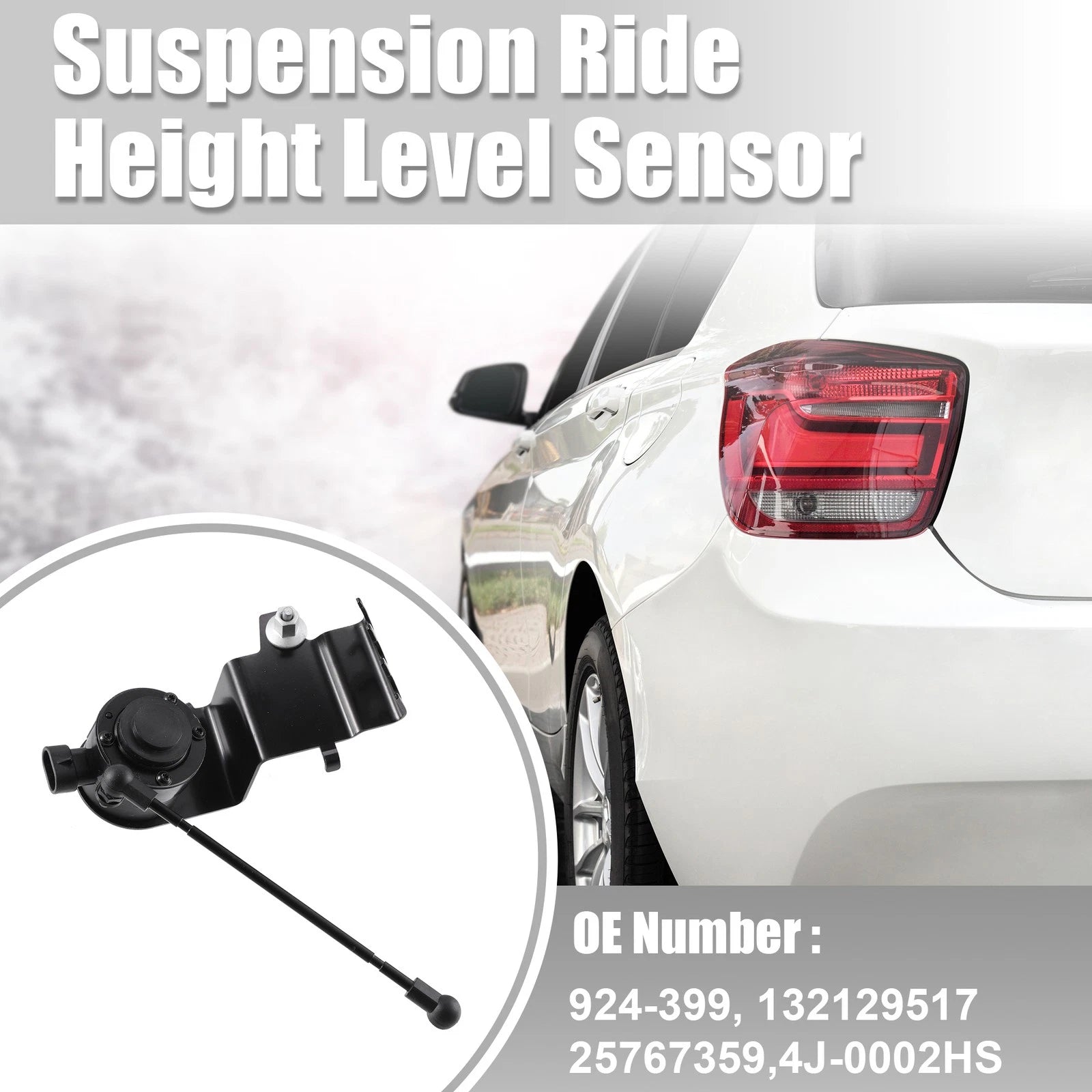 Front Right Air Suspension Ride Height Level Sensor for Buick Lucerne (2006–2011) 924-399, 718844562812
