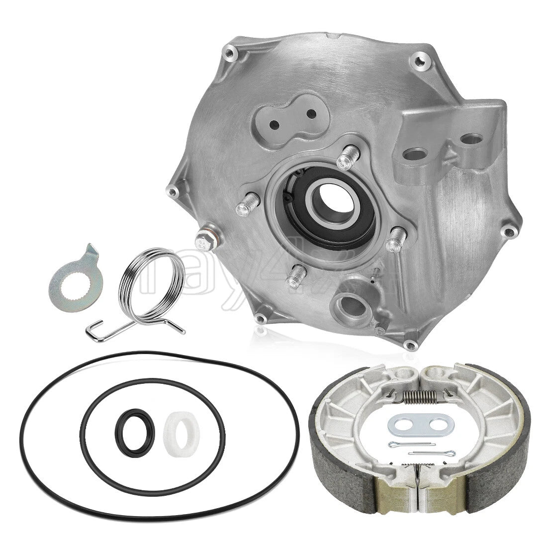 Rear Brake Backing Plate W/Shoes Kit for Honda Rancher 420 TRX420FA (2014–2024)