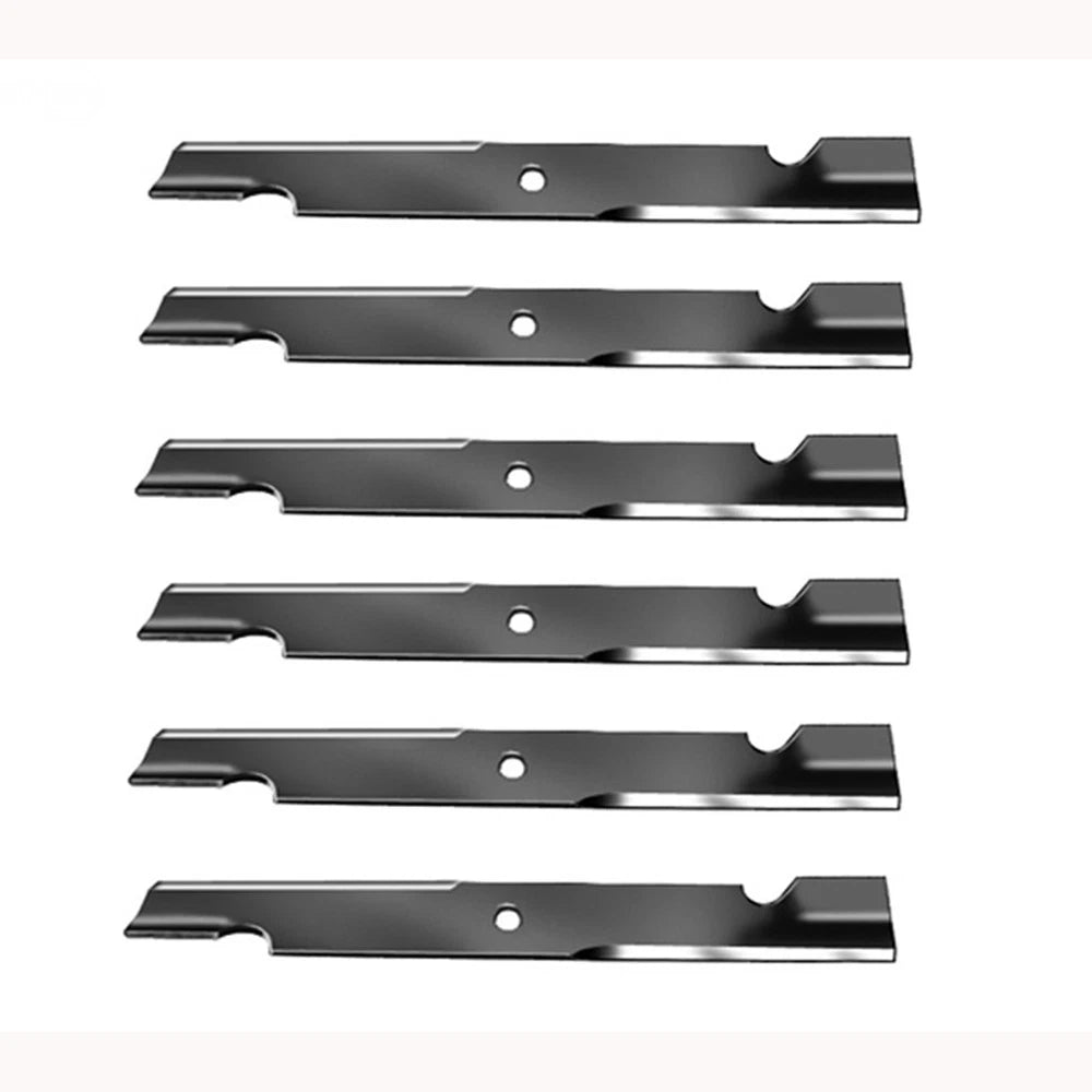 6 Pack Notched High Lift Blades for Exmark Lazer Z AS XP XS (N/A) 103-6404 116-5171