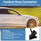 Engine Coolant Hose Connector for Audi B8 (2009–2016) No. 06H121132H 1 pcs