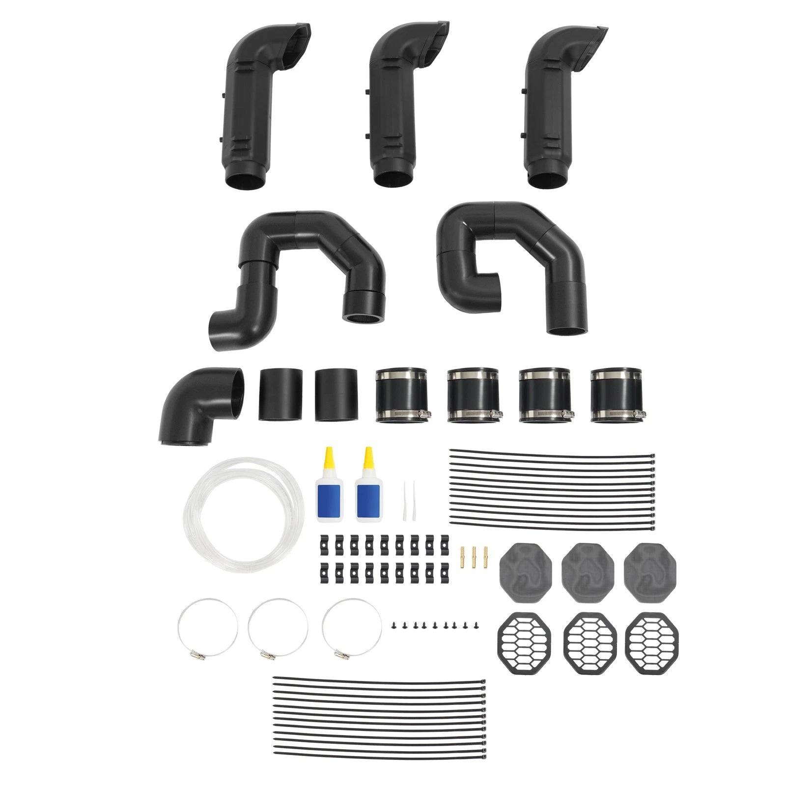 Snorkel Riser Kit for Polaris RZR Turbo (2016–2021) Painted Black
