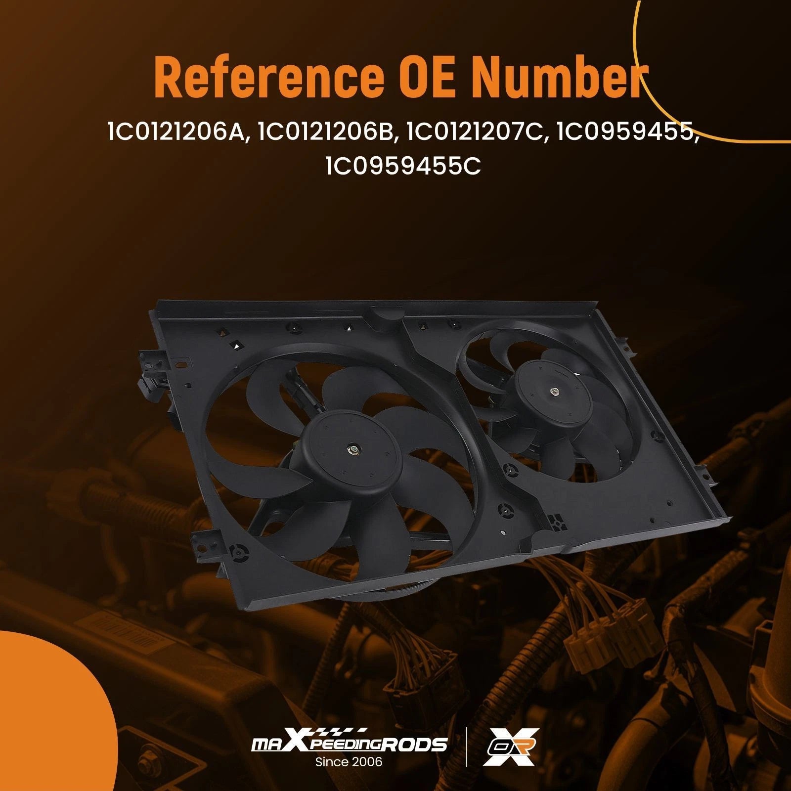 Radiator Cooling Fan Assembly for Volkswagen Beetle (1998–2006)