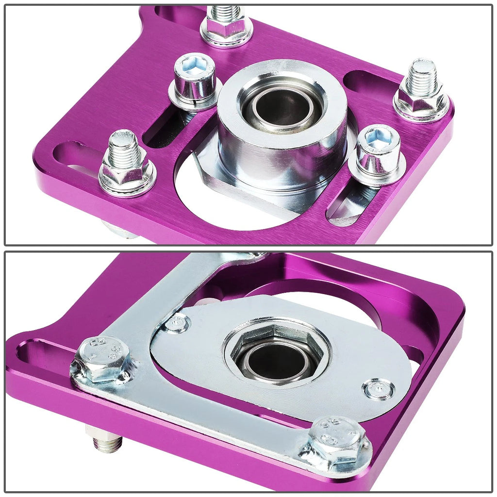 Adjustable Camber Caster Plates for Ford Mustang (1994–2004) - Purple