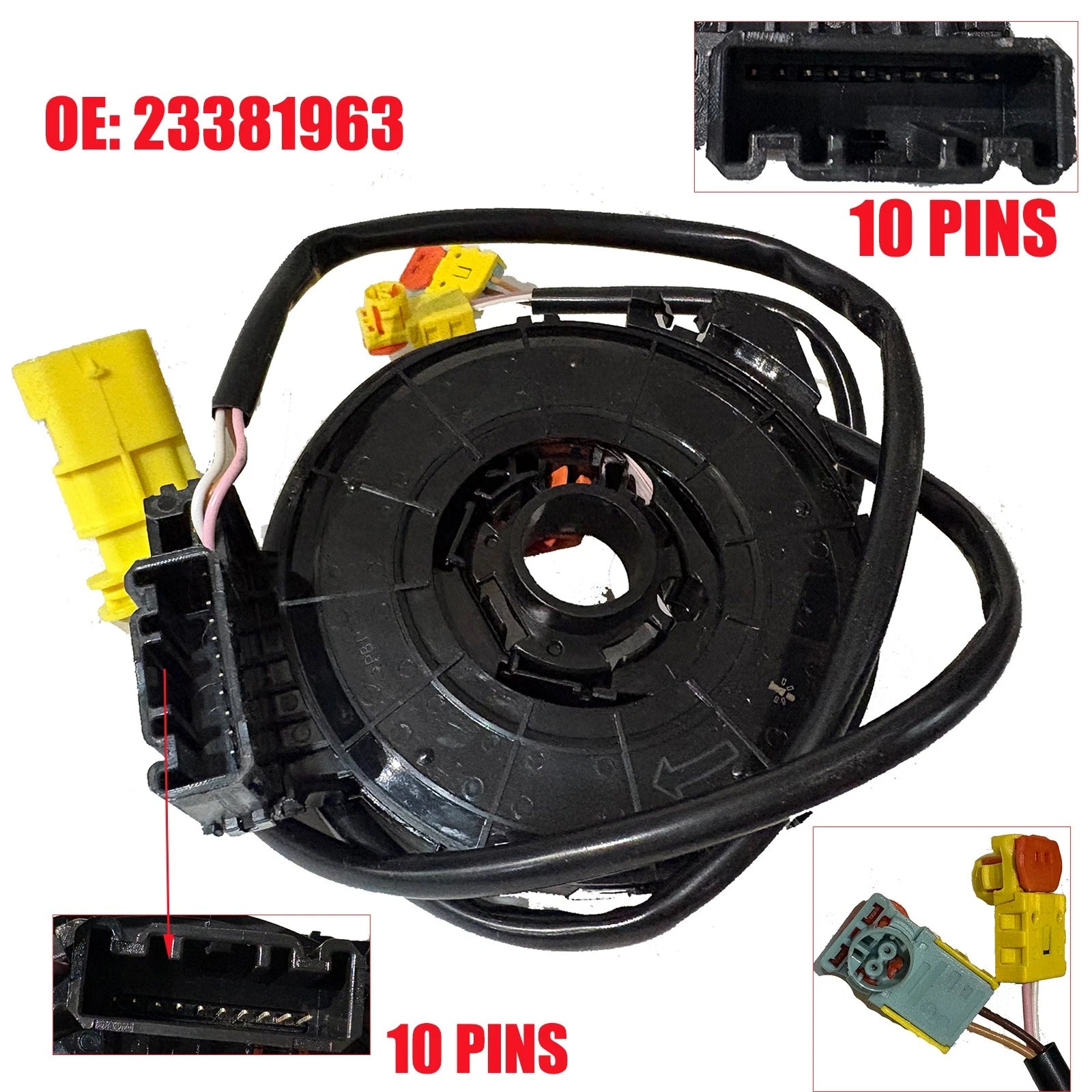 Clock Spring 23381963 for Cadillac Escalade, Chevrolet Suburban, Tahoe, GMC Yukon (2002–2014)