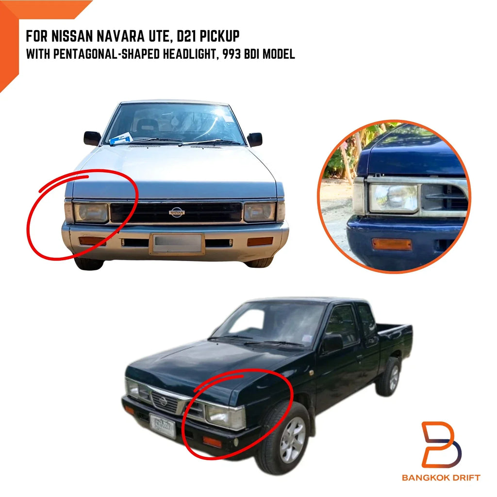 Front Corner Turn Signal Lamp Light for Nissan Navara D21 (1988-1996)