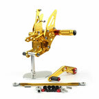 Aluminum Rearsets Footpeg Pedals for Honda CBR 1000RR (2012–2018) Gold T9