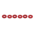 6X Engine Saddlebag Crash Bar Decorative Spacer Ring for Harley Softail Red