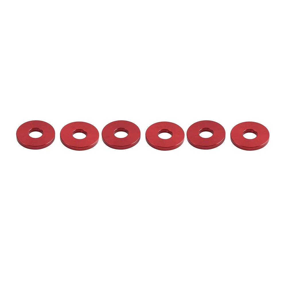 6X Engine Saddlebag Crash Bar Decorative Spacer Ring for Harley Softail Red