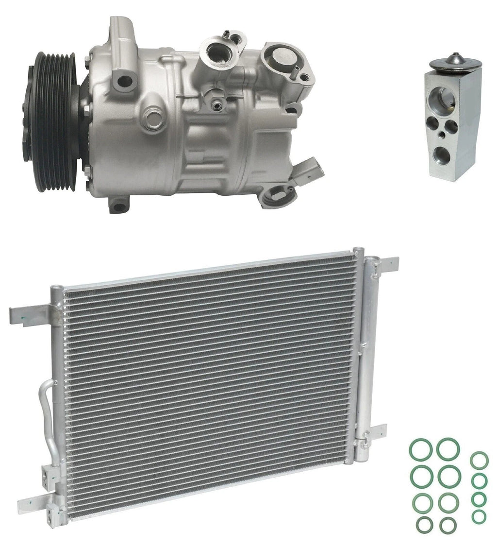 AC Compressor Kit With Condenser Replacement for Volkswagen Tiguan 1.4L (2020–2021)