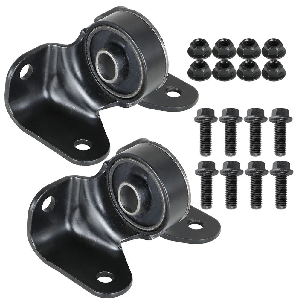 Set of 2 Front Steel Torsion Bar Crossmember Mounts for Chevy Silverado GMC (1999–2007)