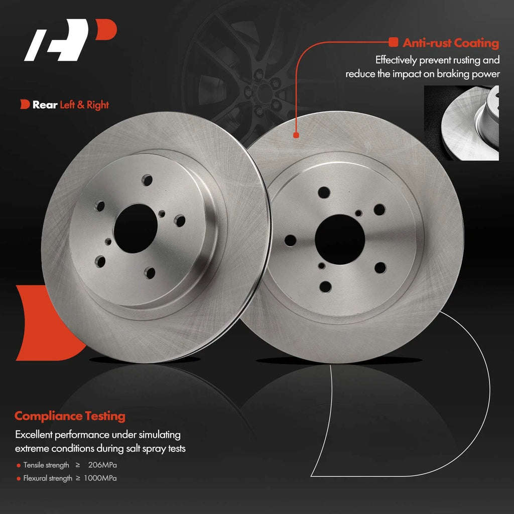 Rear Disc Brake Rotors for Subaru Outback WRX Legacy (2015–2023)