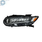 Halogen Headlight with LED DRL for Honda Accord (2018-2020) Chrome Clear Left
