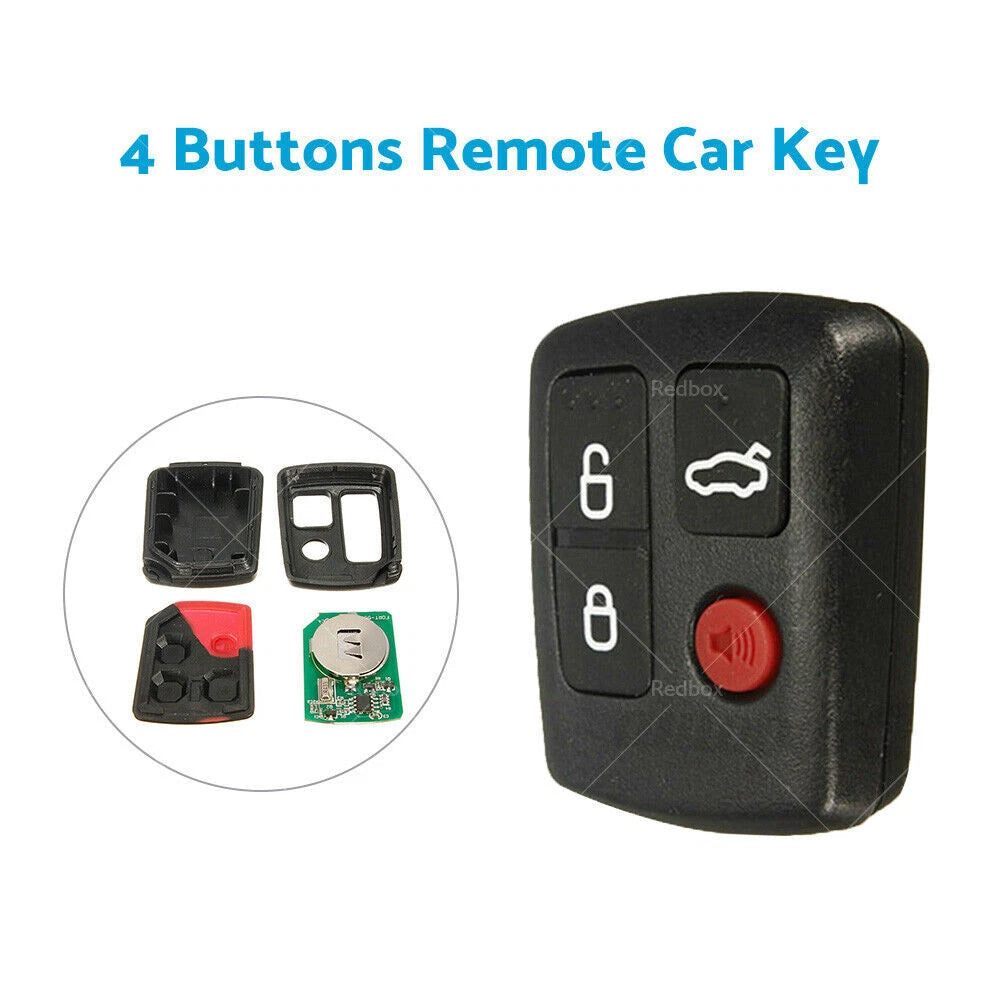 Set of 4 Button 433MHz Remote Key for Ford Territory SX XR6 XR8 Falcon BA BF
