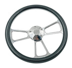 14 Inch Billet Steering Wheel Replacement with CF Style Wrap for Chevrolet (2000–2024)