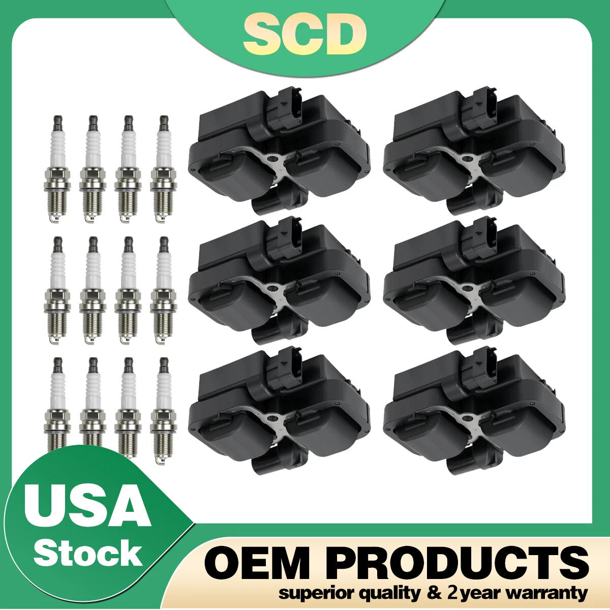 18X Ignition Coil + Spark Plug for Mercedes-Benz C CL CLK ML Class (1998–2011)
