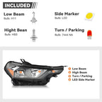Halogen Headlight Assembly with Bulb for Chevrolet Colorado (2023–2026)